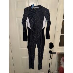 Halcurt Women's Full Zip Rash Guard Swim  UPF50+ Quick Dry Medium (WTF60)